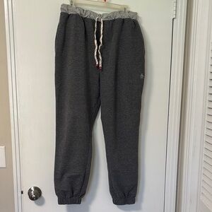Original Penguin Charcoal Gray Drawstring Jogger Sweatpants